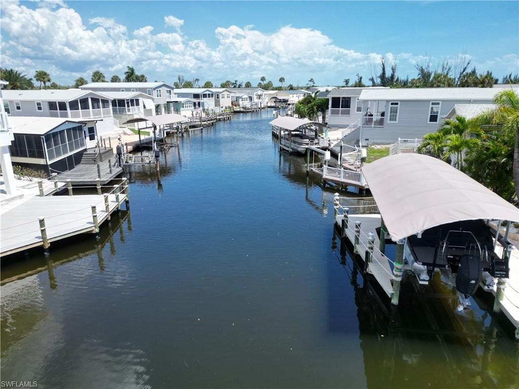 Looking South down the canal