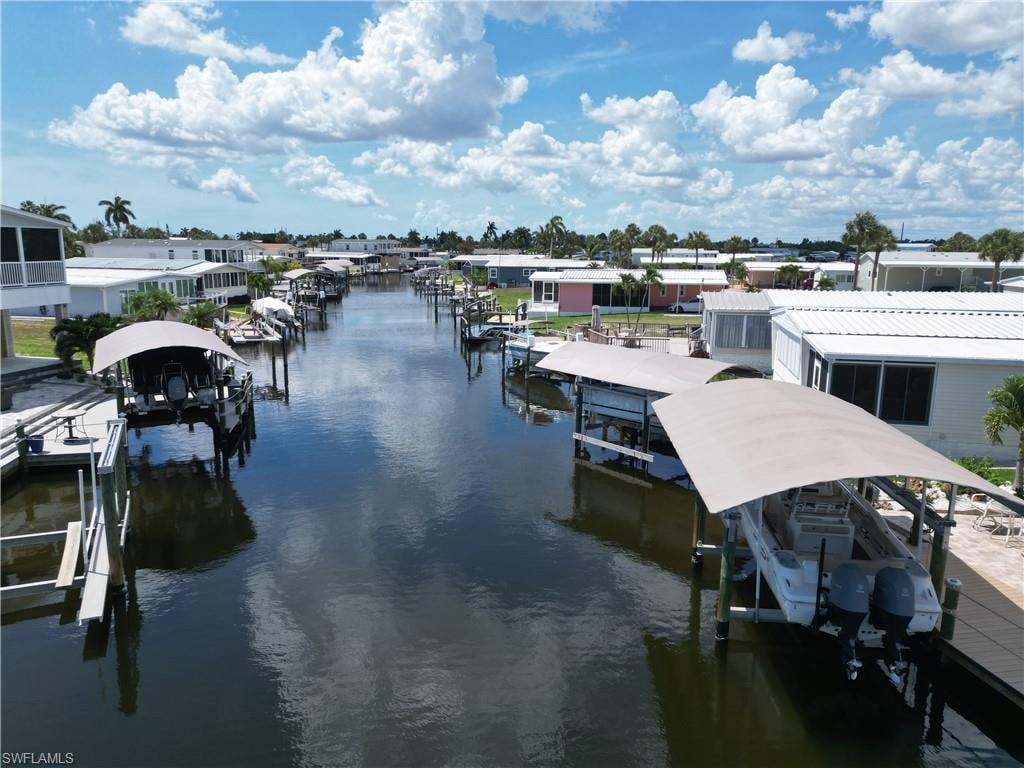 Looking North up the canal