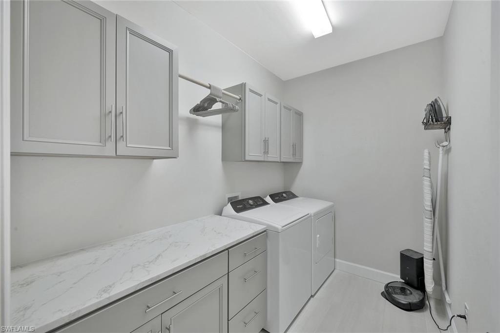 spacious laundry room