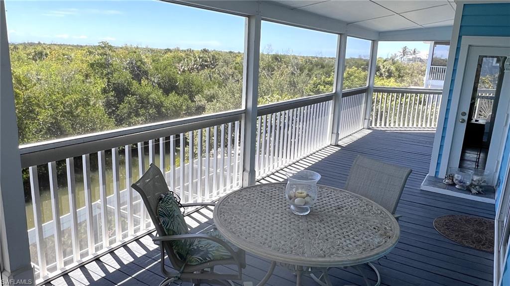 Deck View across the Florida Wildlife Preserve and down the canal