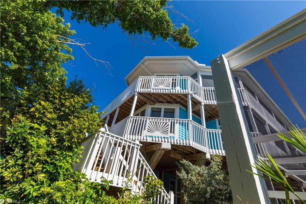 Wrap around decks on two levels. Great for maintenance.