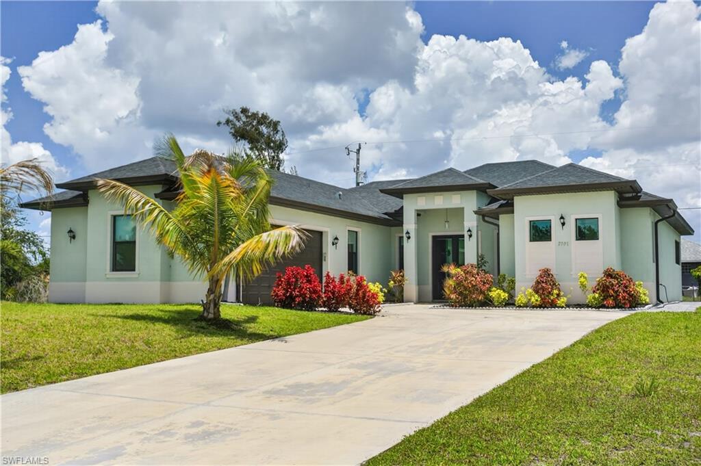 Designed with a desirable SPLIT FLOOR PLAN, the home offers a PRIVATE PRIMARY SUITE separated from the two generously sized GUEST BEDROOMS and HALLWAY BATHROOM, creating enhanced comfort, functionality and privacy for family members or guests.