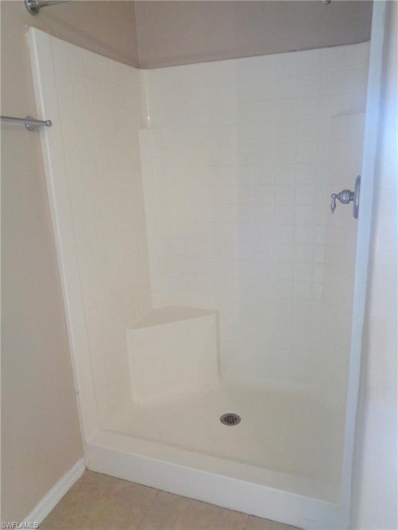 View of the Master Bedroom's bathroom Shower