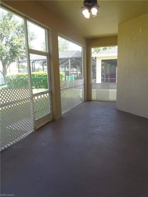 Screened back lanai