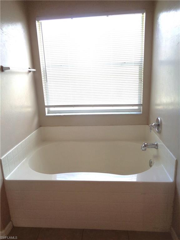 View of the Master Bedroom's bathroom Tub