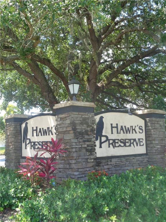 Hawk's Preserve Community entrance sign
