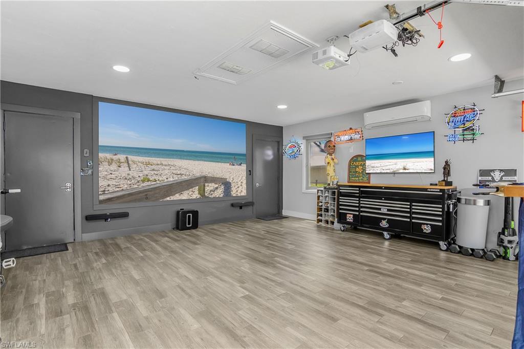 Attached 2 Car Garage with air-conditioning
