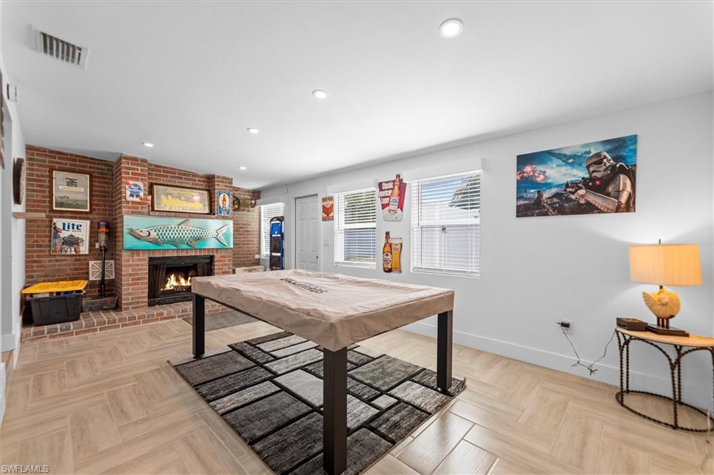 Rec room/media room in main house
