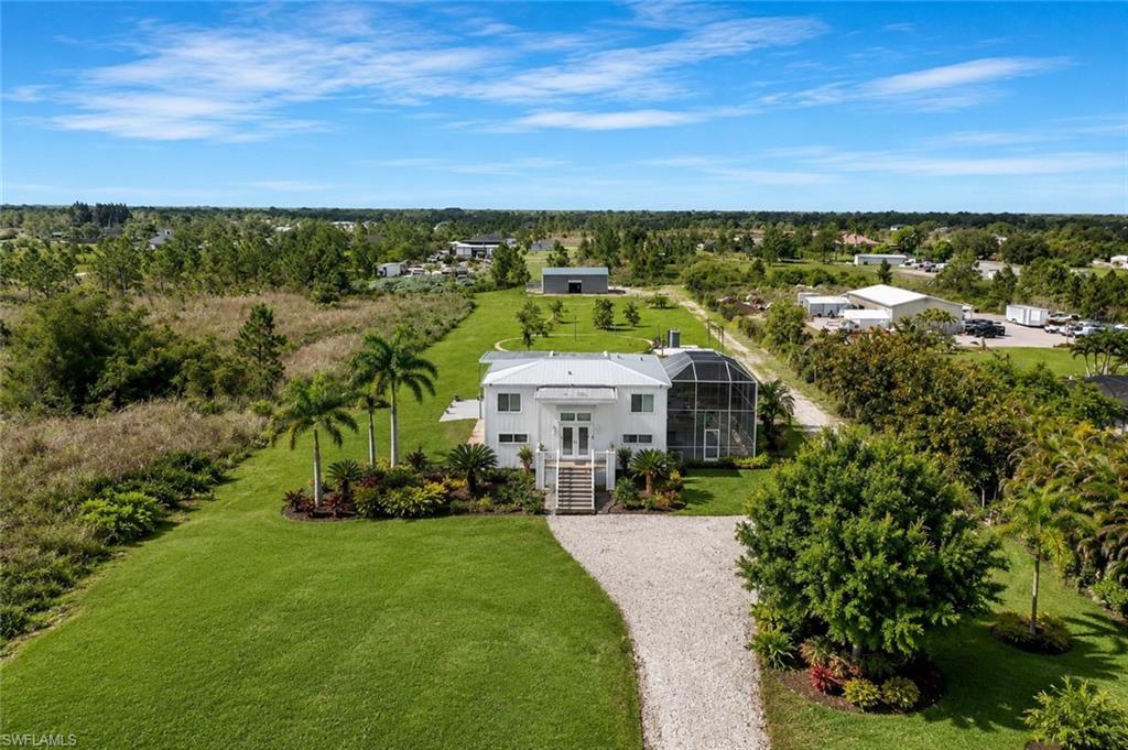 Virtually enhanced (AI) aerial of home