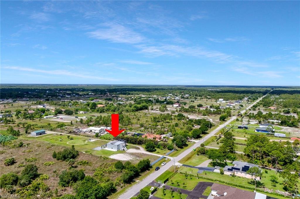 Aerial view of home