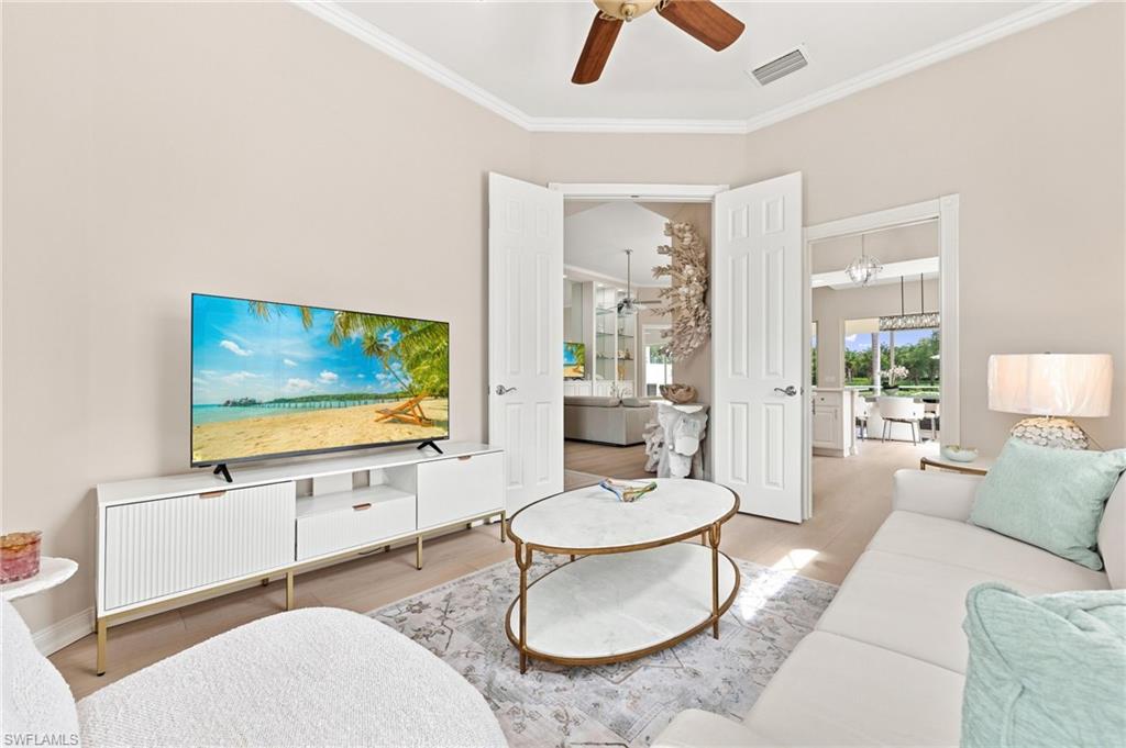 Den/Office with access to the Kitchen and Living Room