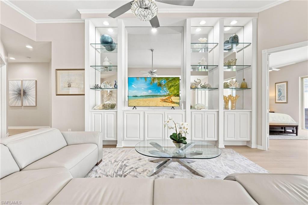 Built-in shelves and cabinets
