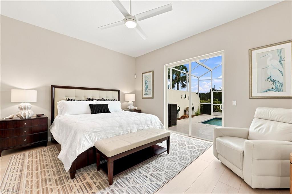 Master Bedroom with access to the Pool Deck