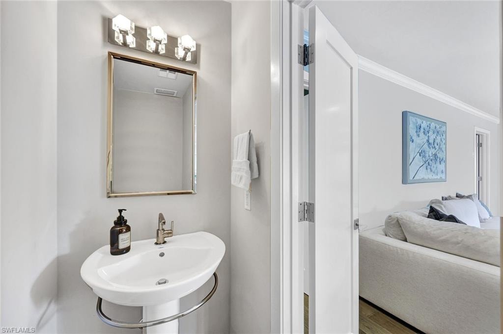 Powder Bath serves living spaces