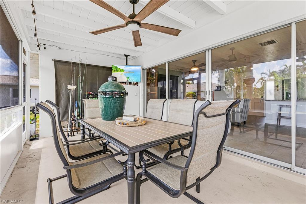 Pocket sliders to the patio increases your living space by over 200 square feet