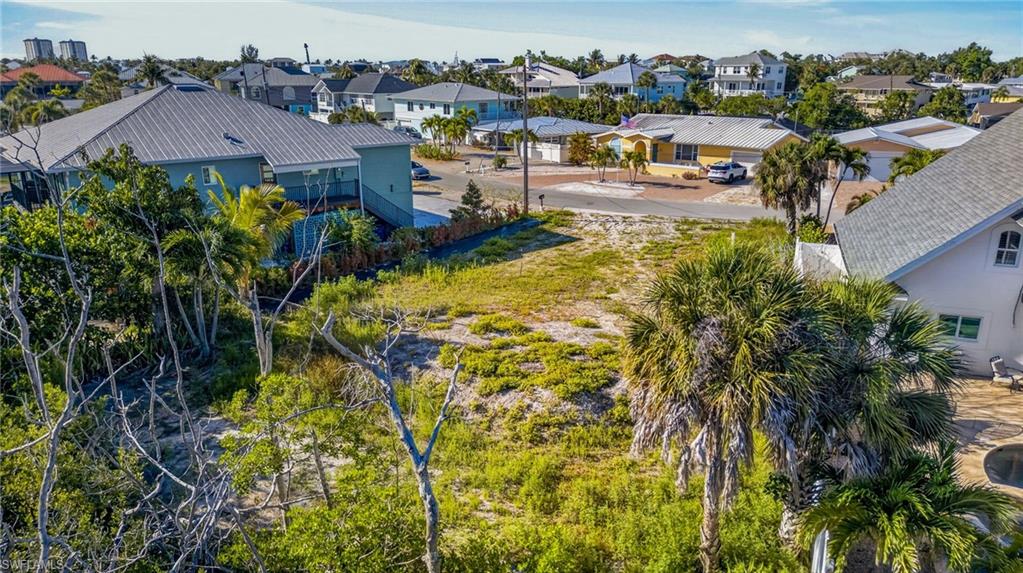 Expansive undeveloped land parcel featuring natural ground cover and mature palm trees - Virtually Edited Image