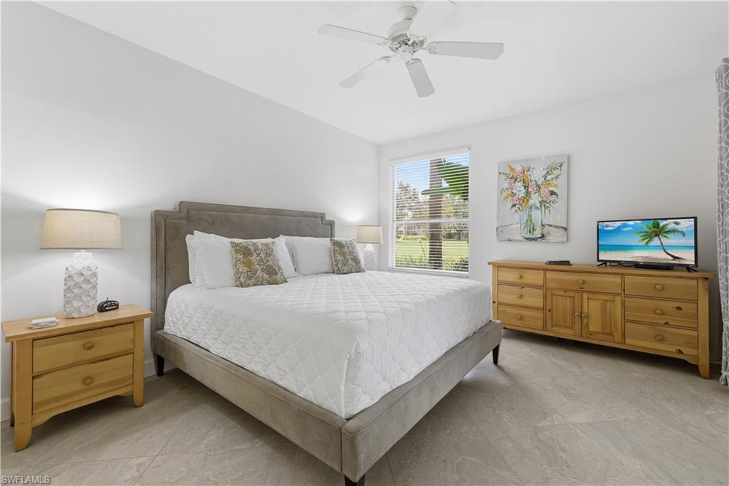 Bedroom featuring a ceiling fan
