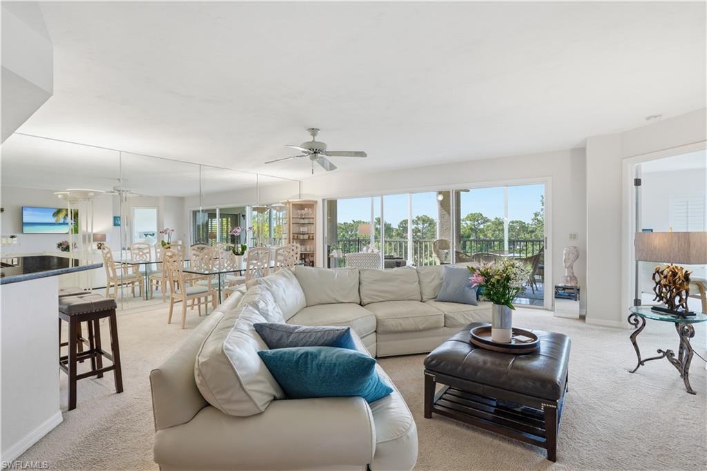 A wide open great room filled with abundant natural light.