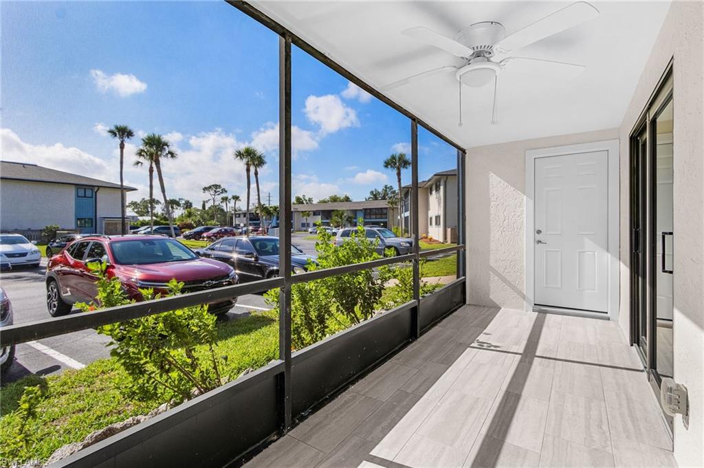 Lanai/laundry behind door