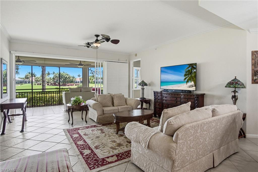 Living Room with gorgeous views of the golf course!