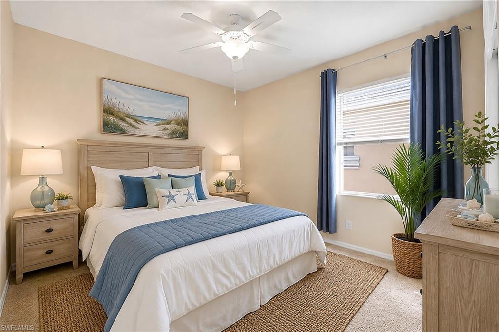Virtually Staged Guest Bedroom