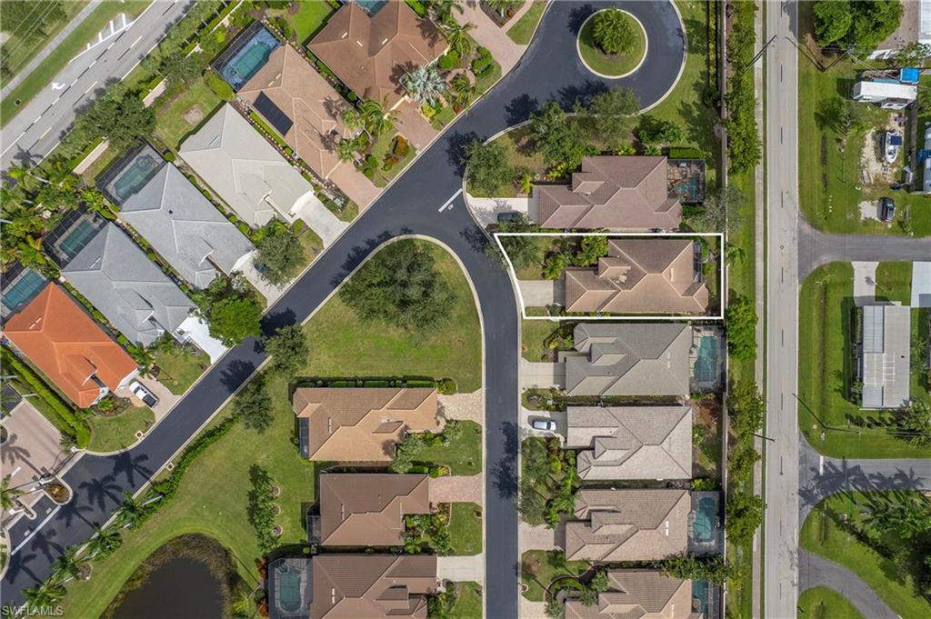 Aerial view of property's location in Colonial Shores