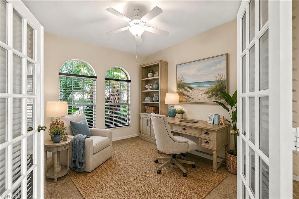 Virtually Staged Den