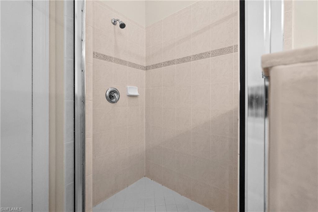 Primary Bathroom with a stall shower