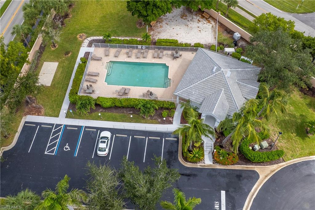 Drone / aerial view of Community Pool and Club House