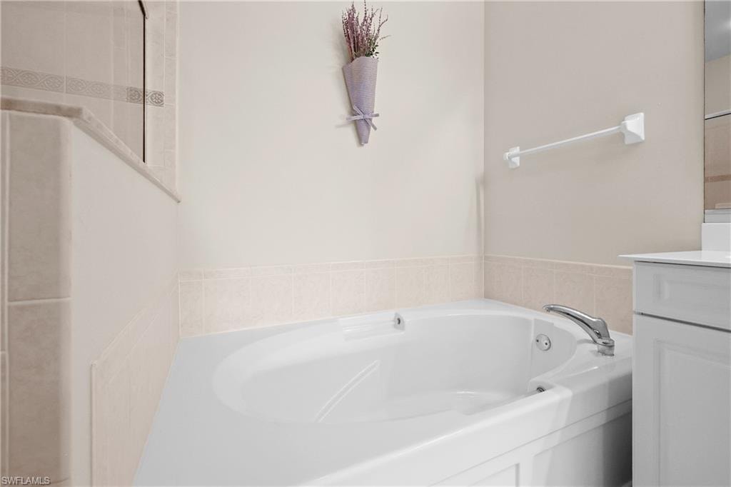Primary Bathroom with a garden tub