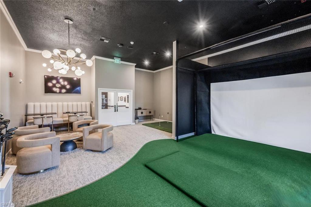 Golf Simulator at the Clubhouse.