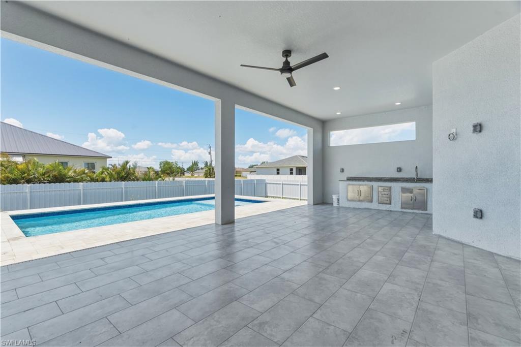 Outdoor summer kitchen