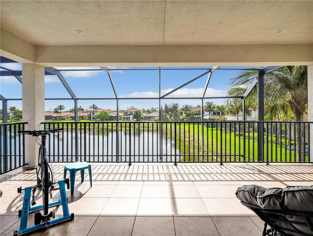 Balcony with lake view