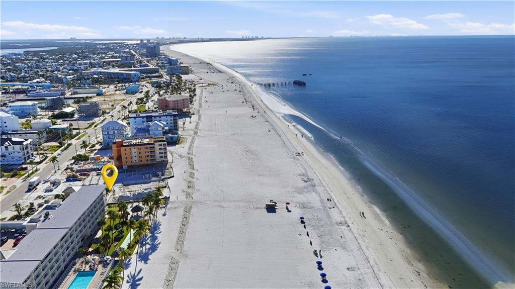 Bird's eye view of unending shoreline - Virtually Edited Image