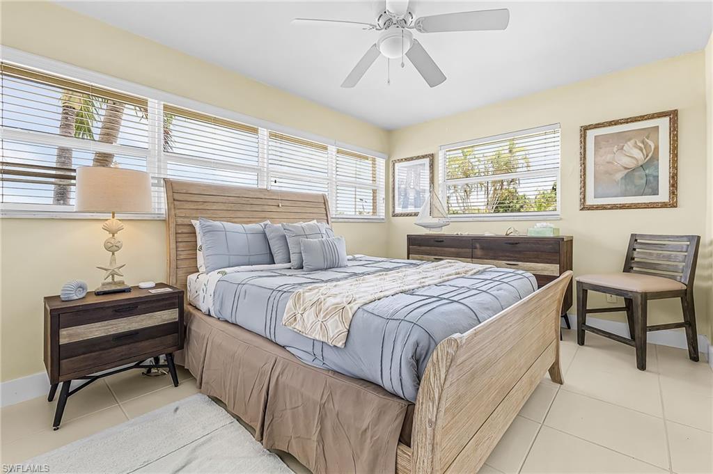 Guest bedroom on the south east side of the home