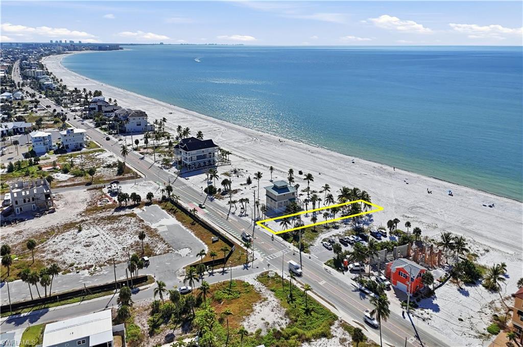 Drone / aerial view of expansive coastline - Virtually Edited Image