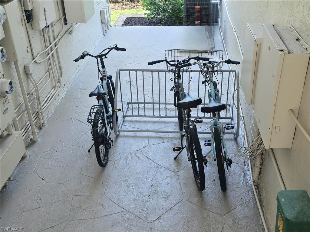 Bike storage right near your entry