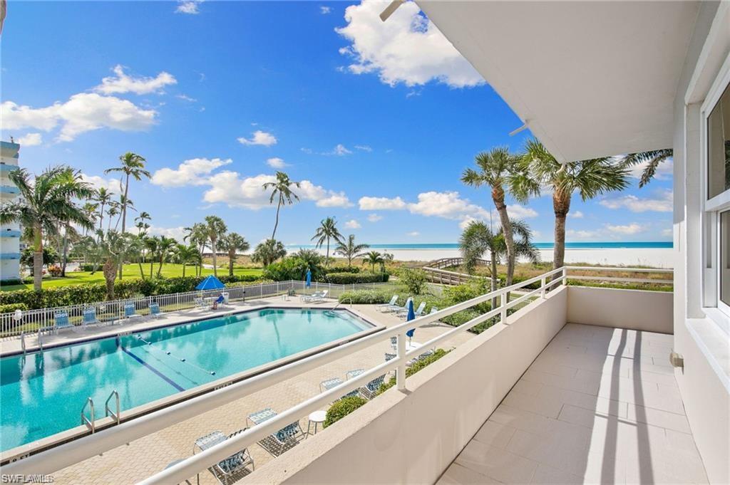 View of pool