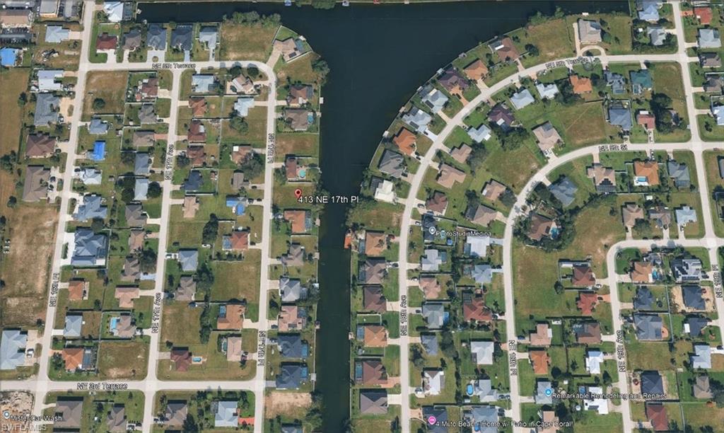 Aerial Map. Displaying the property’s location within its residential area