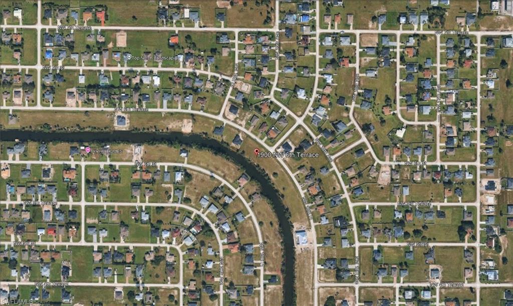 Aerial Map. Displaying the property's location within its residential area