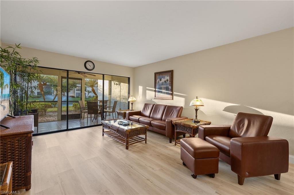 Living room featuring light hardwood / wood-style floors