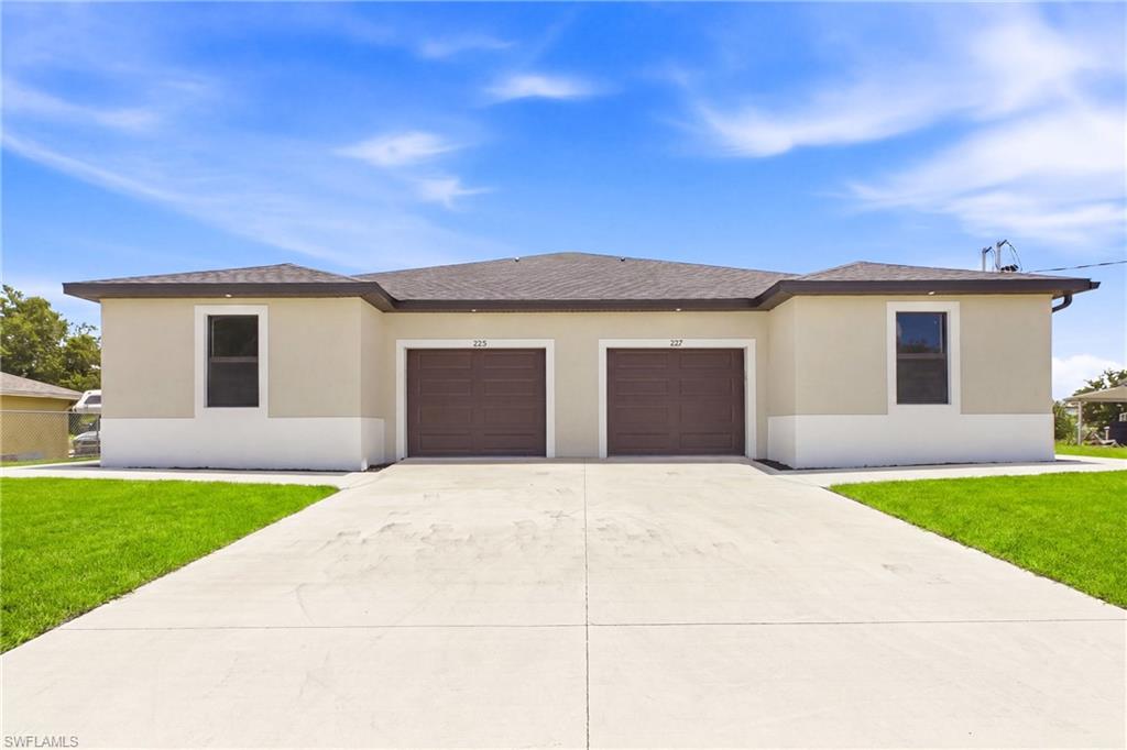 Attached 1 car-garage each side designed for convenience and comfort.
