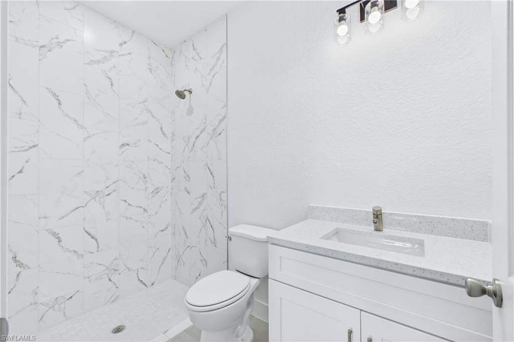 Contemporary bathroom with elegant details throughout!