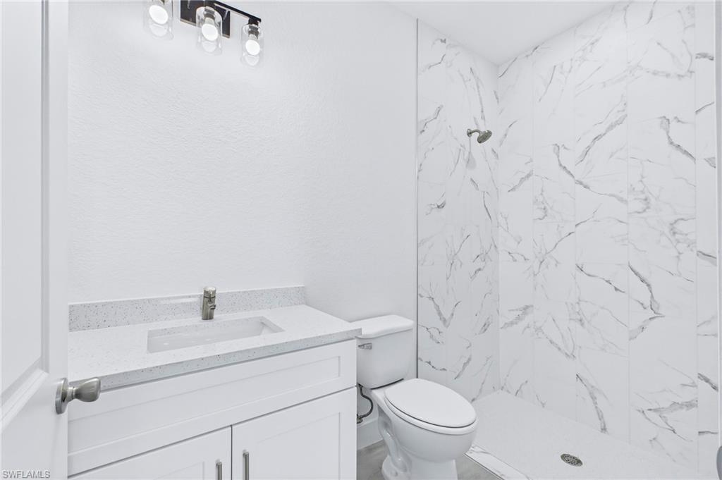 Contemporary primary bathroom with thoughtful design and quality finishes.