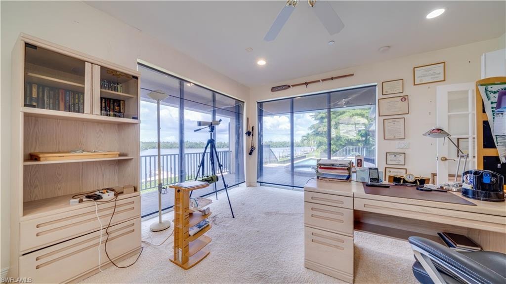 Bedroom used as office