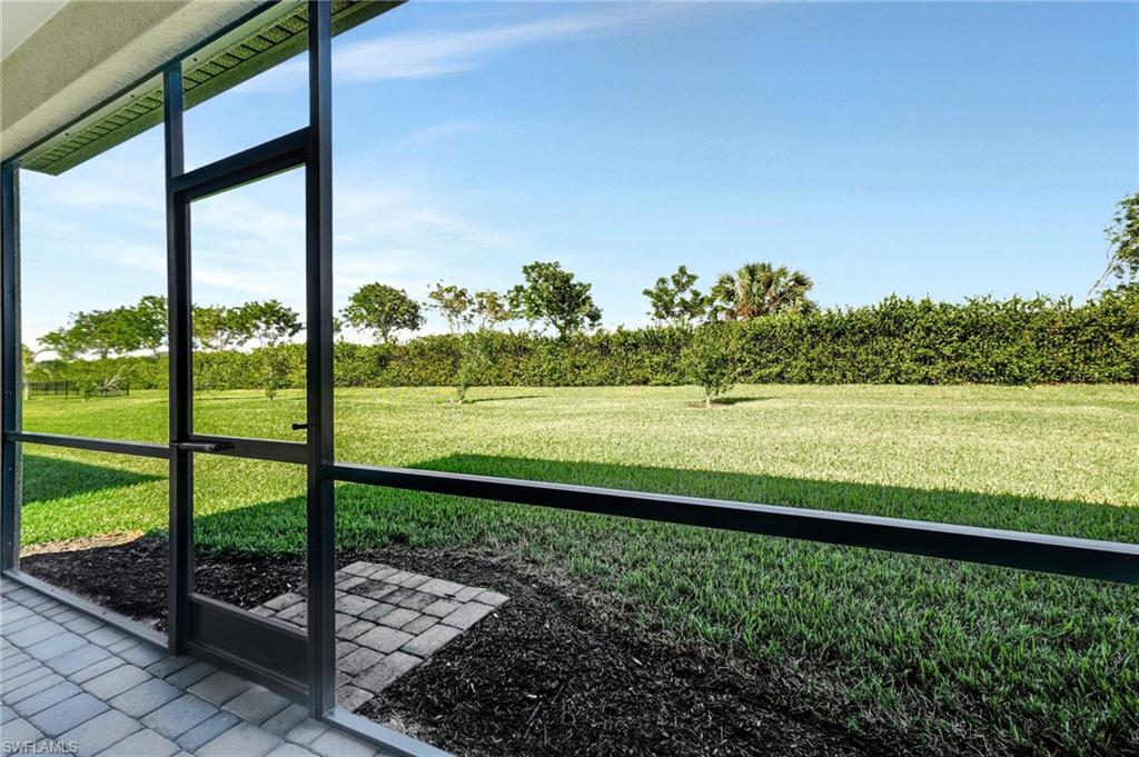 Private landscaped view