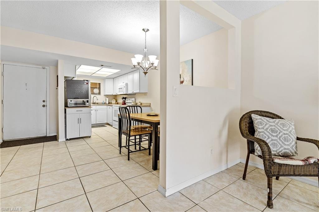 View of Dining and Kitchen Area