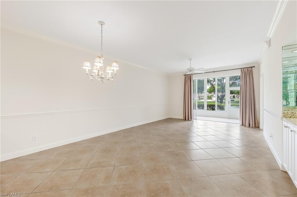 dining / living - bar area on right