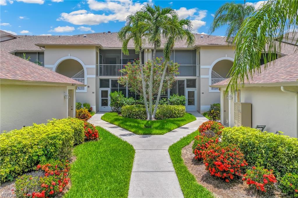 Walkway to right for front entry