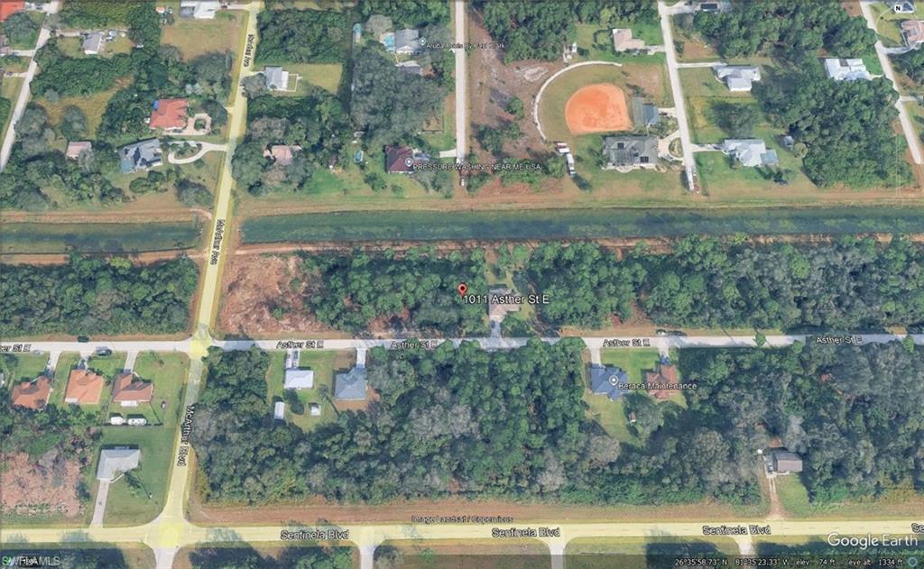 Aerial Map. Displaying the property's geographic location and surrounding infrastructure